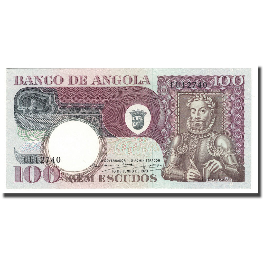 Banknote, Angola, 100 Escudos, 1973, 1973-06-10, KM:106, UNC(65-70)