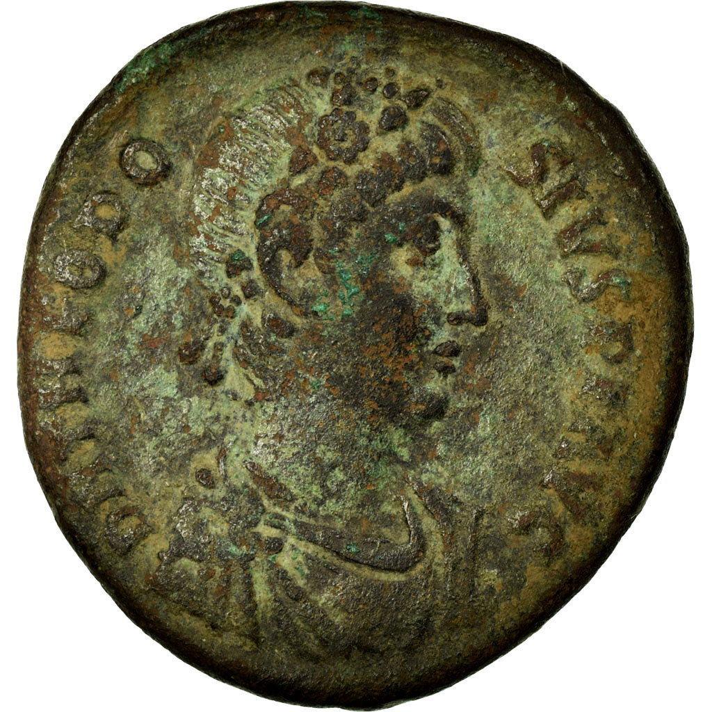 Coin, Theodosius I, Maiorina, Antioch, EF(40-45), Copper, Cohen:27