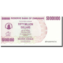 Banknote, Zimbabwe, 50 Million Dollars, 2008, 2008-06-30, KM:57, UNC(65-70)