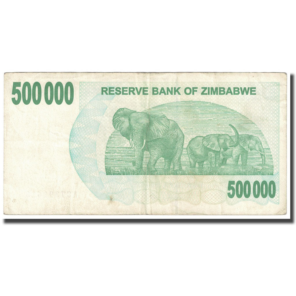 Banknote, Zimbabwe, 500,000 Dollars, 2007, 2007-07-01, KM:51, AU(50-53)