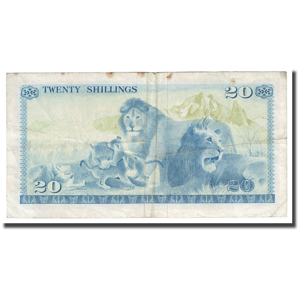Banknote, Kenya, 20 Shillings, 1976, 1976-07-01, KM:13c, VF(30-35)