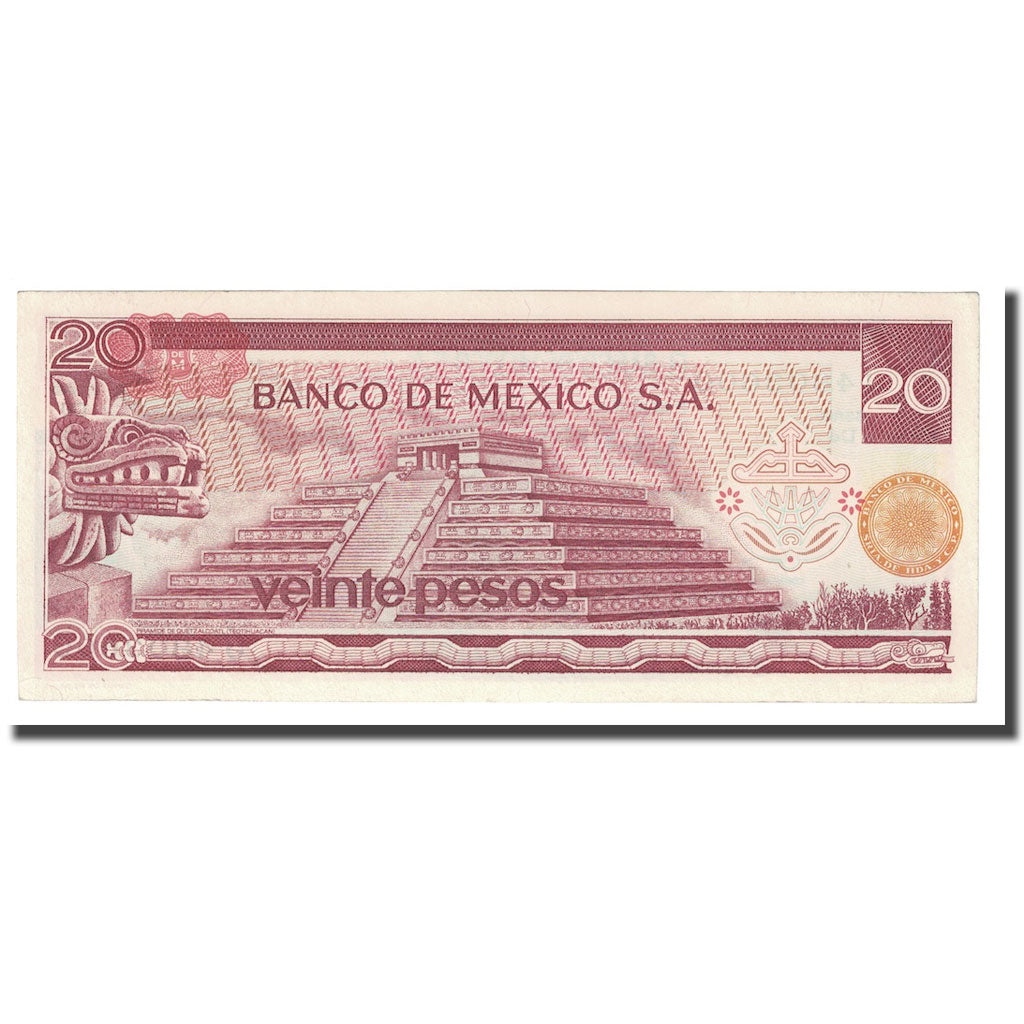 Banconote, Messico, 20 Pesos, 1977, 1977-07-08, KM:64d, SPL+
