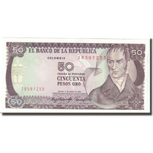 Nota, Colômbia, 50 Pesos Oro, 1983, 1983-01-01, KM:422b, UNC(64)