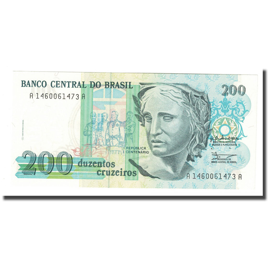 Banconote, Brasile, 200 Cruzeiros, 2010, SPL+