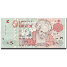 Banknote, Uruguay, 5 Pesos Uruguayos, 1998, KM:80a, AU(50-53)