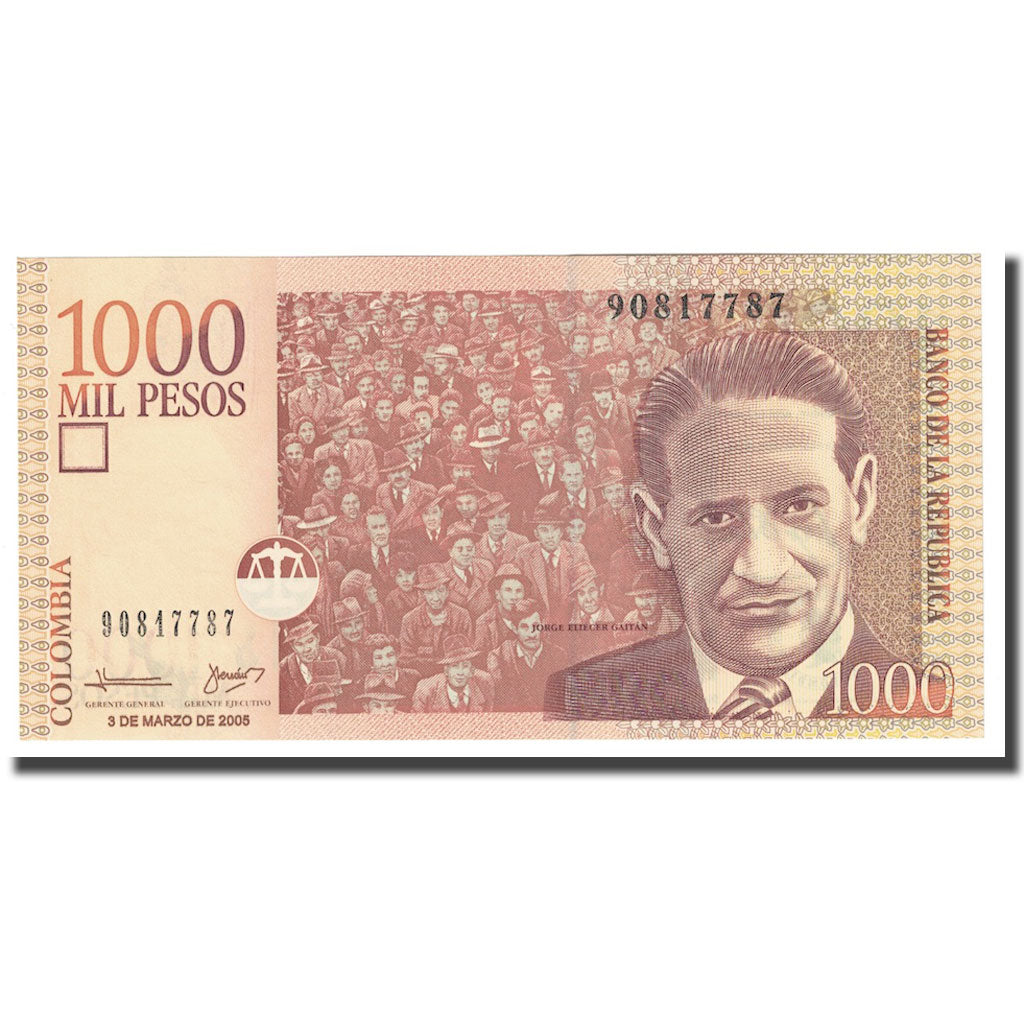 Banknote, Colombia, 1000 Pesos, 2005, 2005-03-03, KM:450i, UNC(65-70)