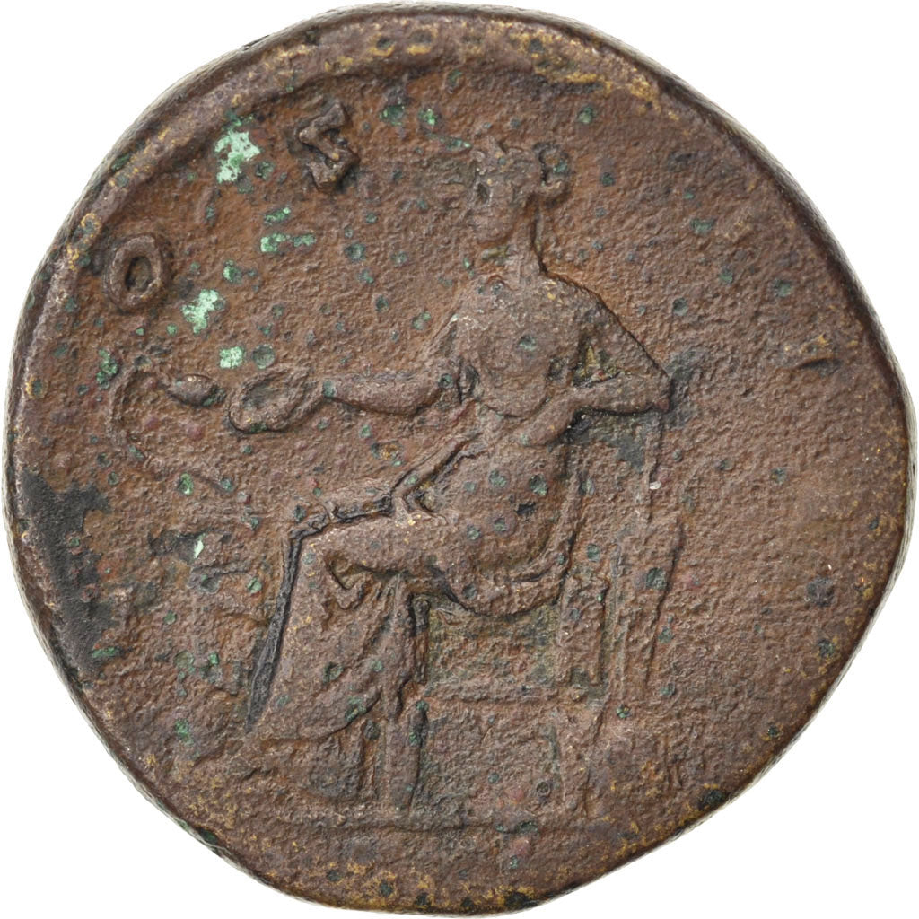 Antoninus Pius, Sestertius, Roma, VF(30-35), Copper, Cohen #274, 30.50