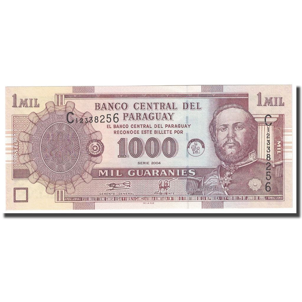 Billete, 1000 Guaranies, 2004, Paraguay, KM:207, UNC