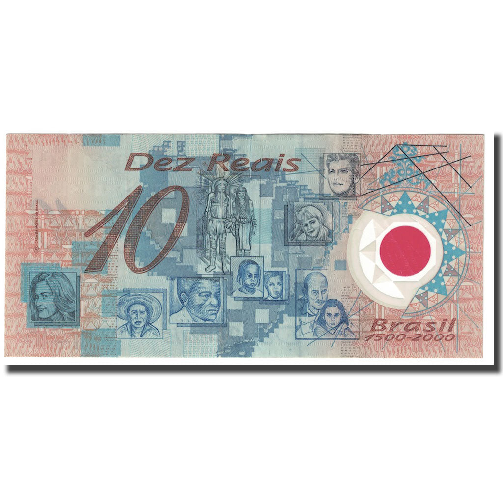 Billete, 10 Reais, 2000, Brasil, KM:248b, SC