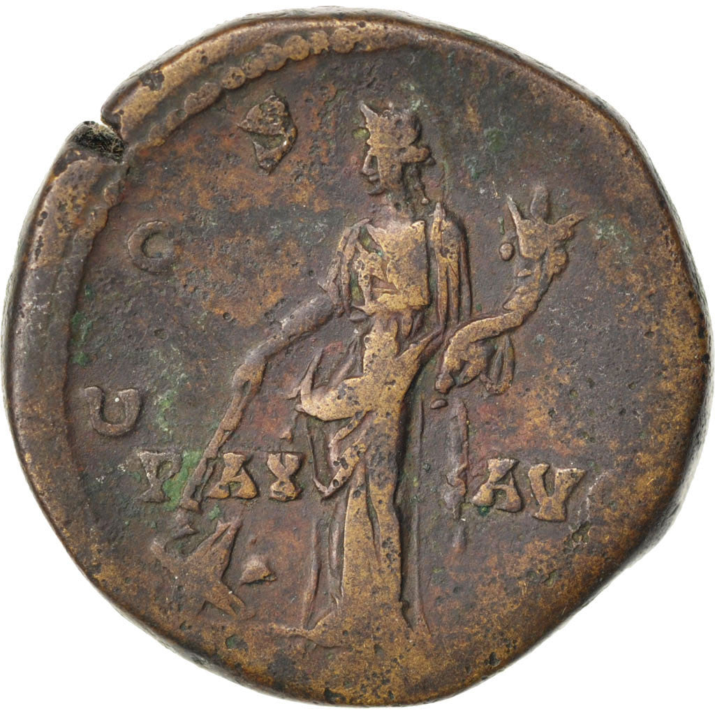 Antoninus Pius, Sestertius, Roma, EF(40-45), Copper, Cohen #594, 25.70