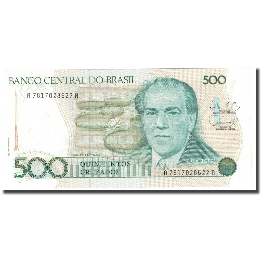 Banknote, Brazil, 500 Cruzados, ND (1986), KM:212d, UNC(65-70)