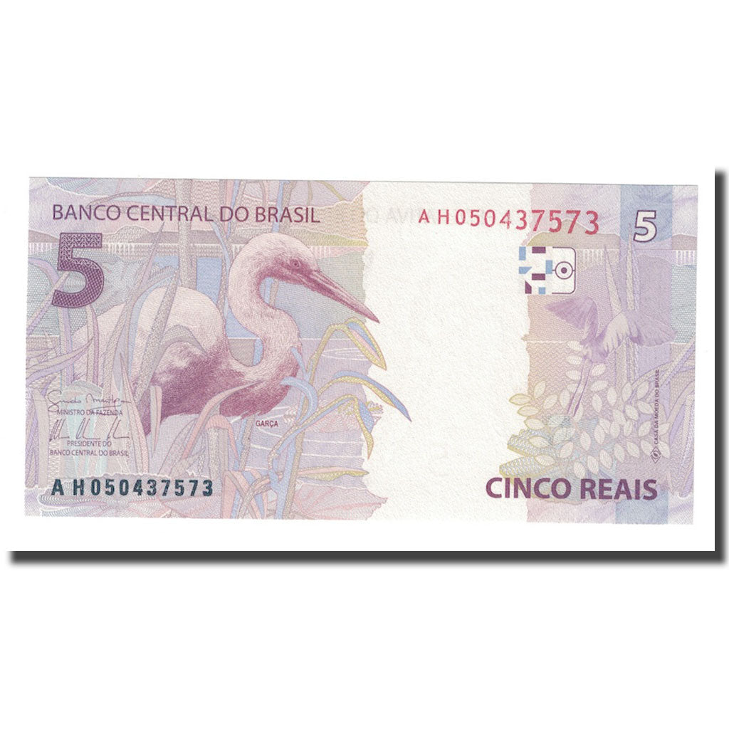Banconote, Brasile, 5 Reais, 2010, FDS