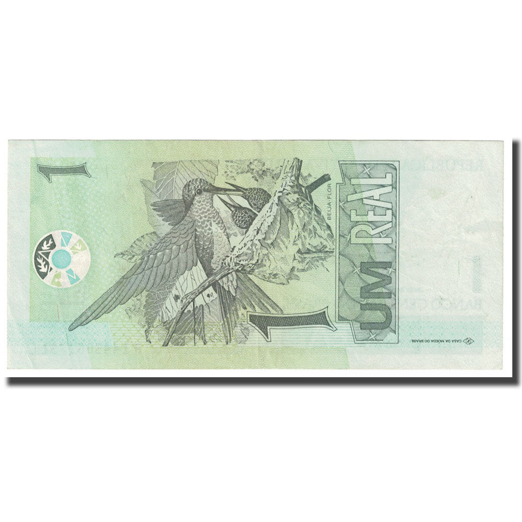 Banknote, Brazil, 1 Réal, Undated (1997- ), KM:243Ag, UNC(63)