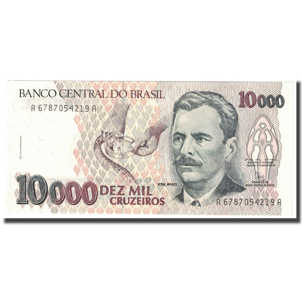Banconote, Brasile, 10,000 Cruzeiros, Undated (1991-93), KM:233b, FDS