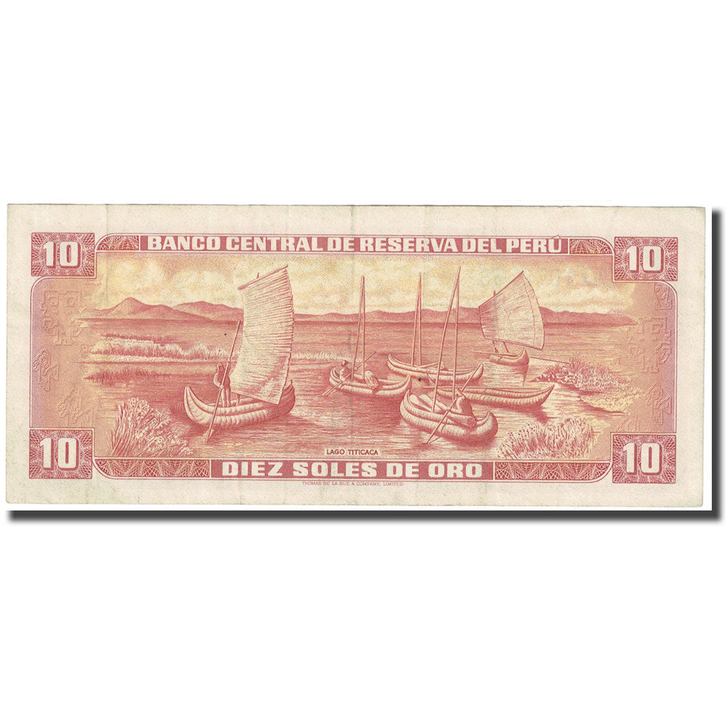 Banknote, Peru, 10 Soles De Oro, 1976, 1976-11-17, KM:93a, AU(55-58)