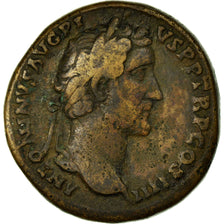 Coin, Antoninus Pius, Sestertius, Roma, EF(40-45), Copper, Cohen:508