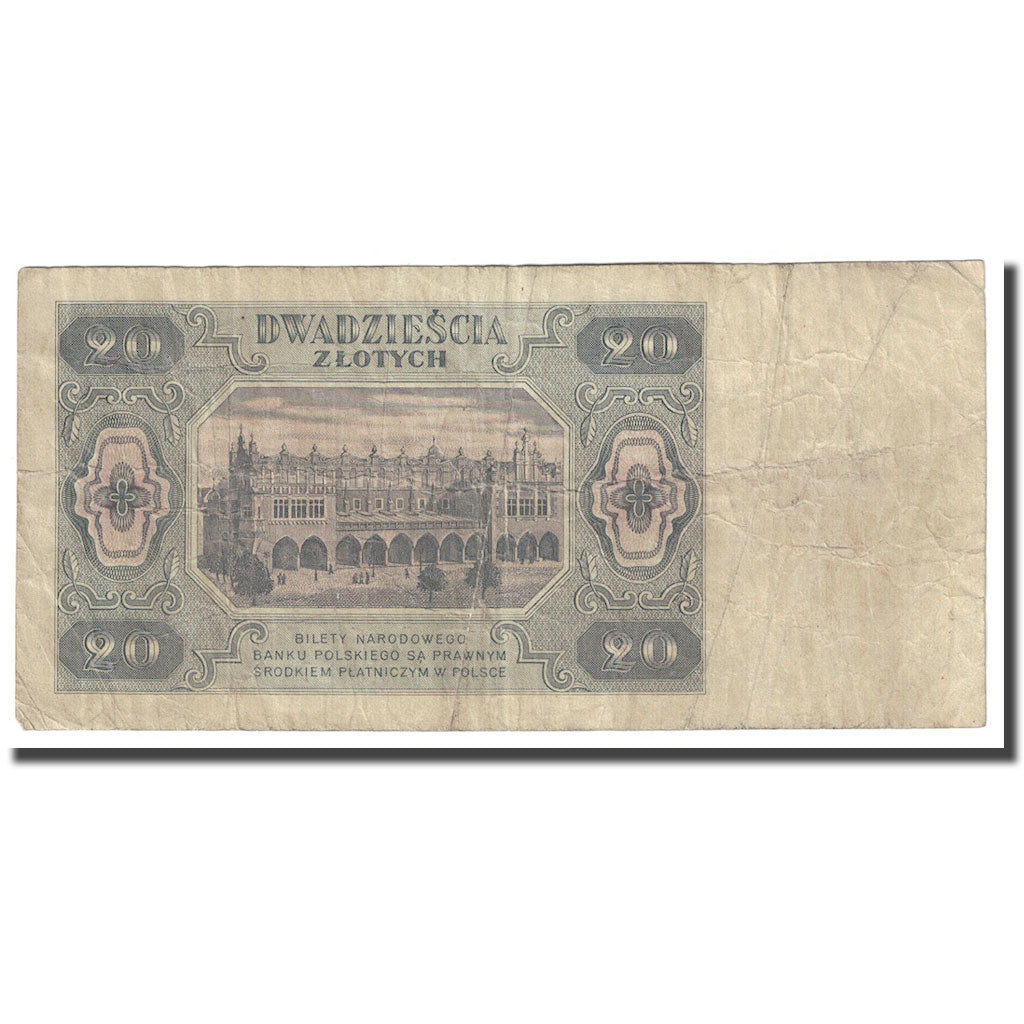 Banknote, Poland, 20 Zlotych, 1948, 1948-07-01, KM:137, VF(20-25)