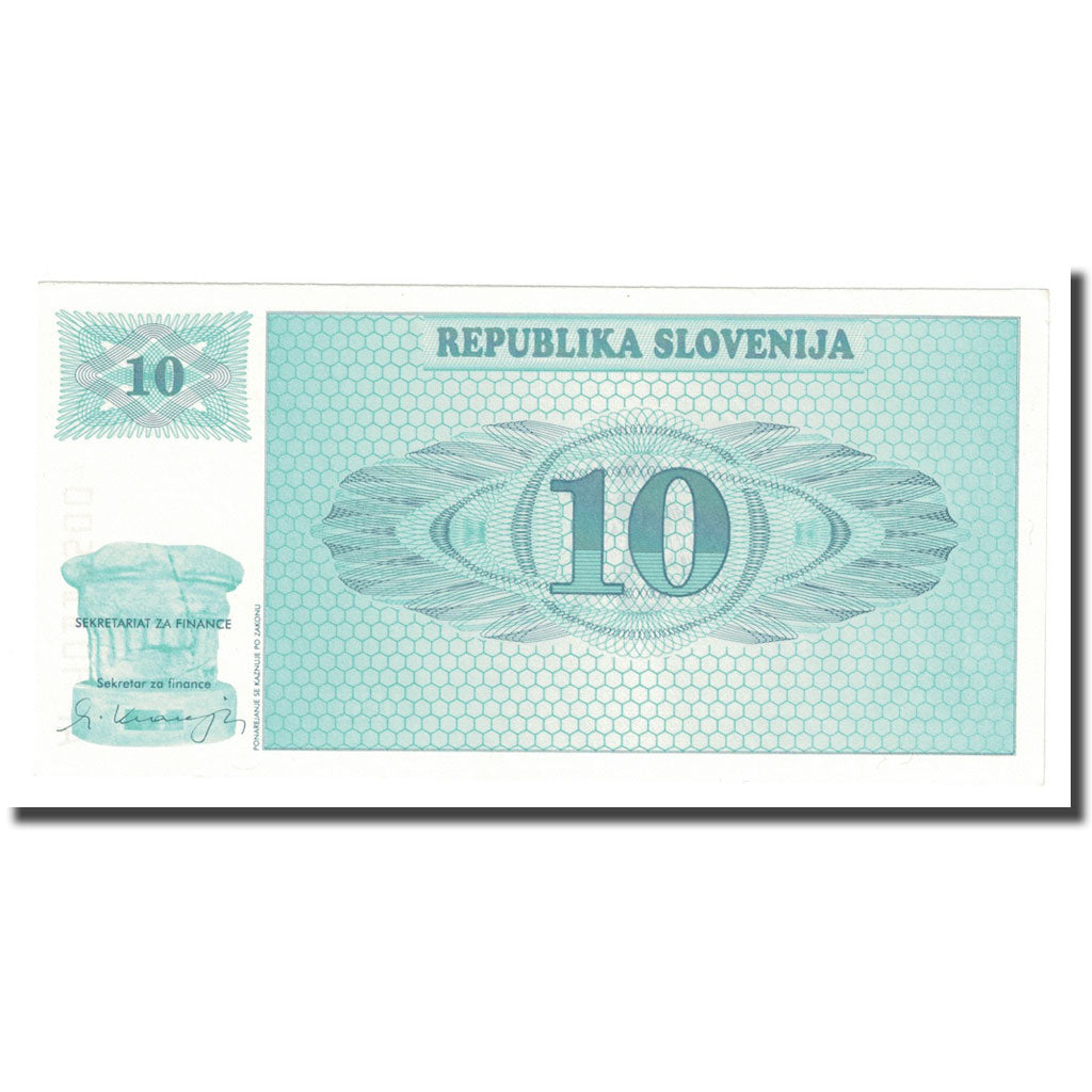 Billet, Slovénie, 10 (Tolarjev), 1990, KM:4a, NEUF