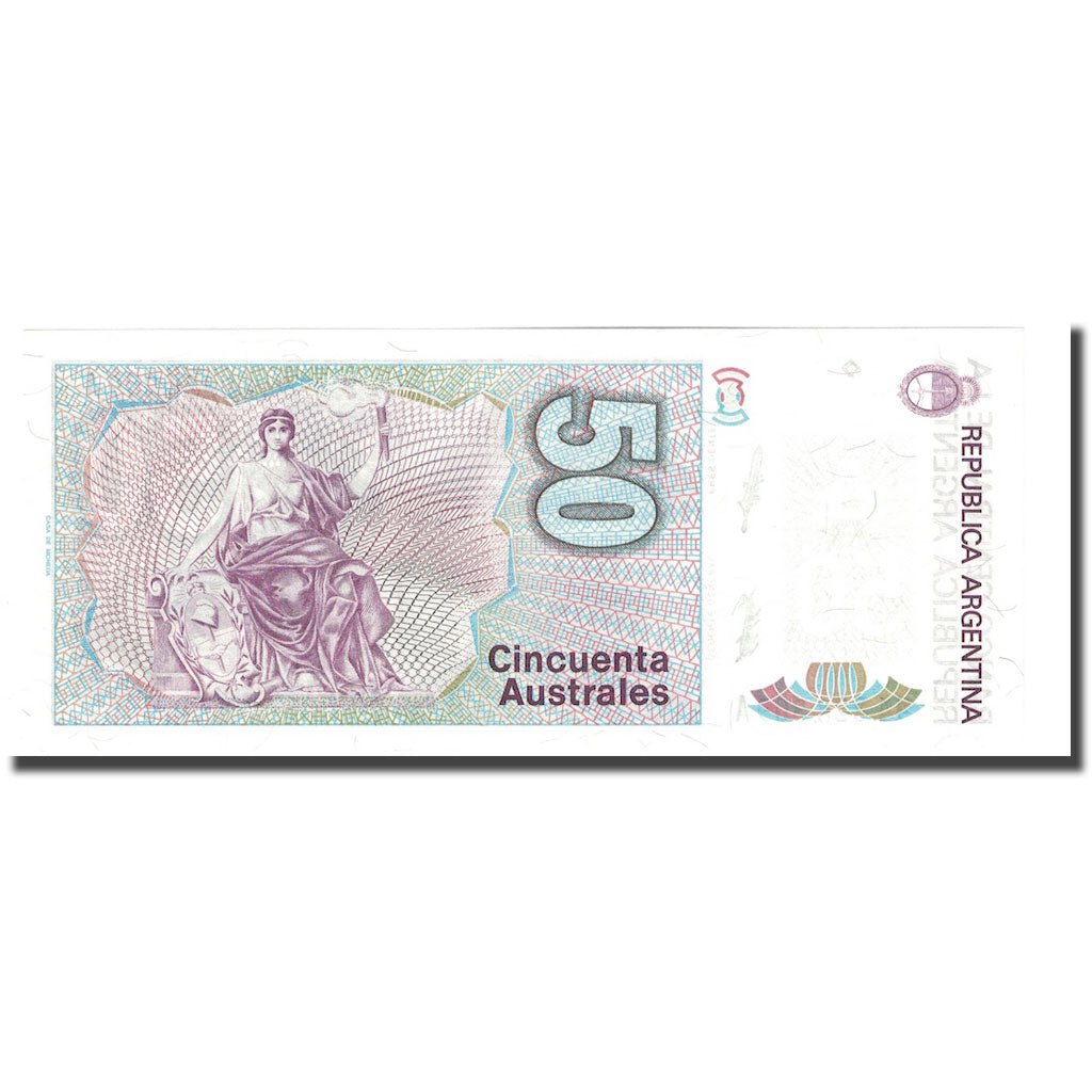 Banknote, Argentina, 50 Australes, undated ( 1986-89), KM:326b, UNC(65-70)