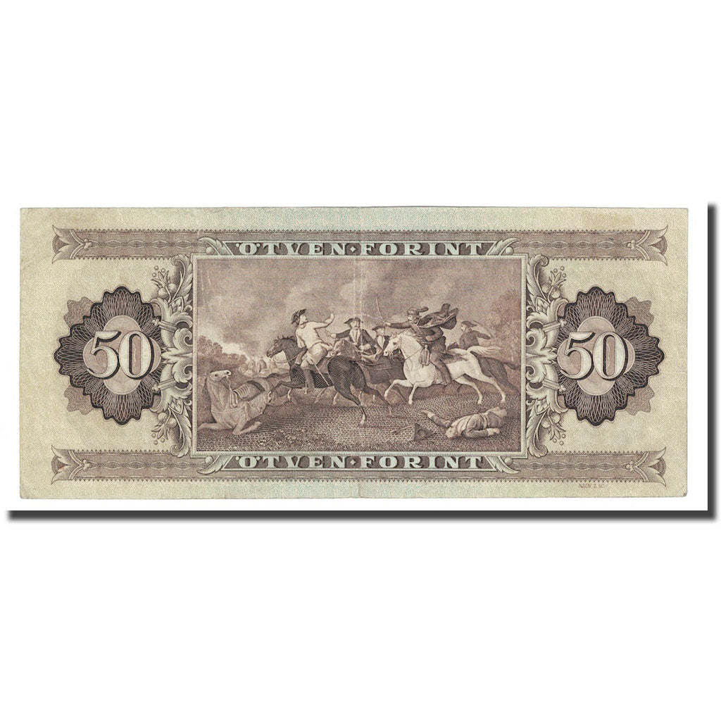 Banknote, Hungary, 50 Forint, 1969, 1969-06-30, KM:170b, AU(50-53)