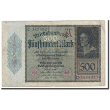 Billete, 500 Mark, 1922, Alemania, 1922-03-27, KM:73, BC