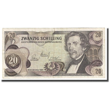 Geldschein, Österreich, 20 Schilling, 1967, 1967-07-02, KM:142a, SS+