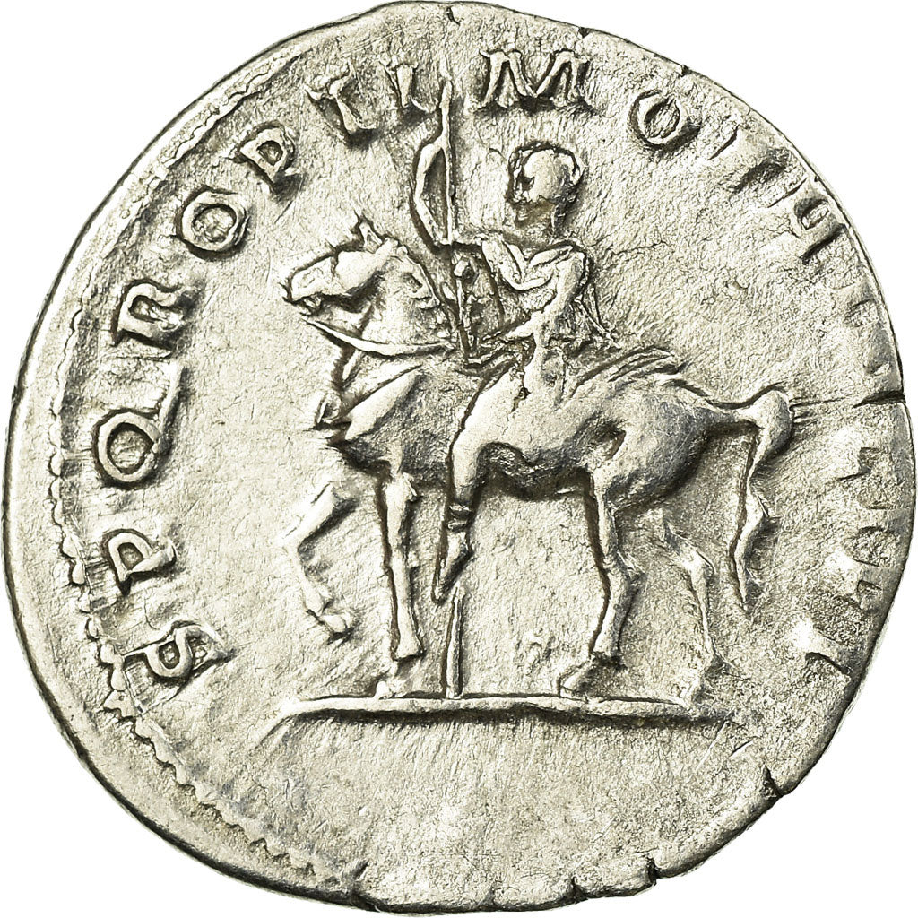 Moneta, Trajan, Denarius, Roma, AU(50-53), Srebro, Cohen:497