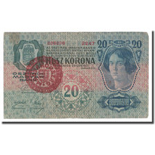 Banknote, Hungary, 20 Korona, 1913, 1913-01-02, KM:23, EF(40-45)