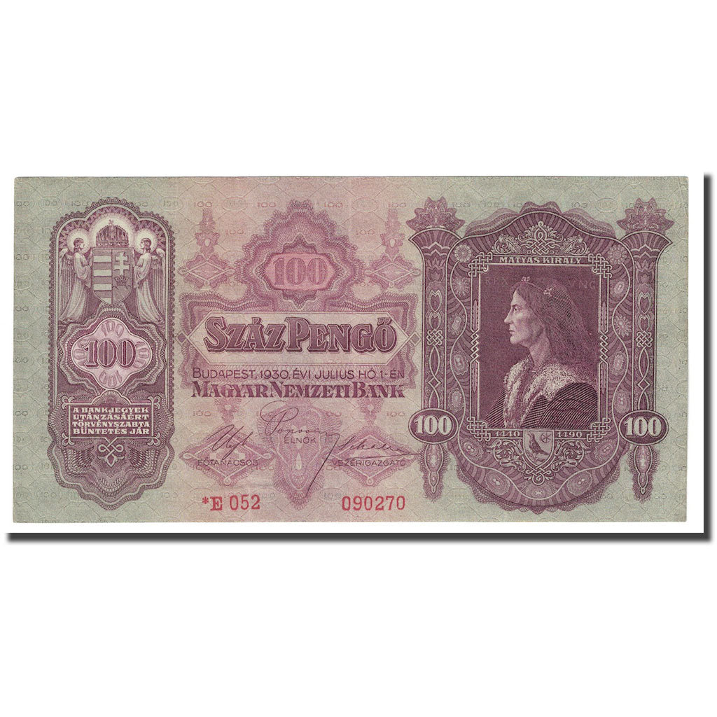 Banknote, Hungary, 100 Pengö, 1930, 1930-07-01, KM:98, UNC(64)