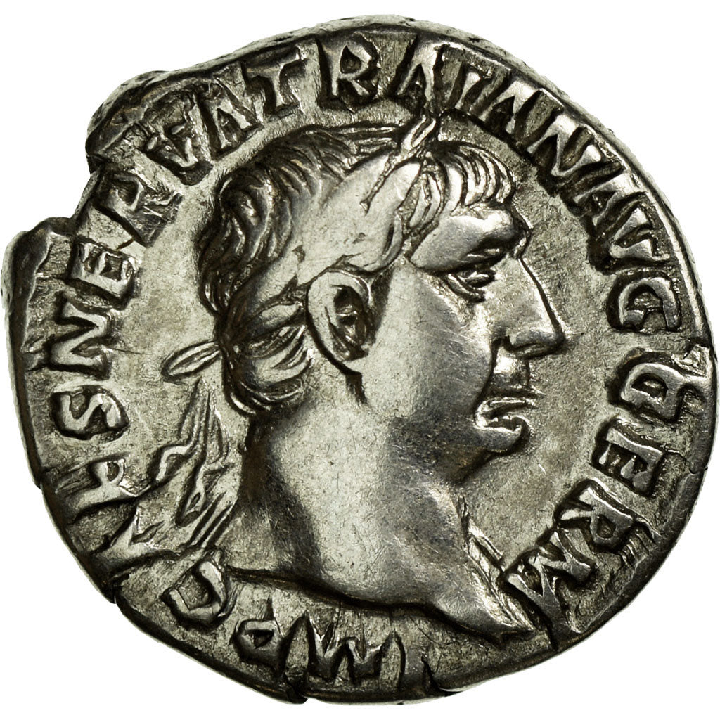 Coin, Trajan, Denarius, Roma, EF(40-45), Silver, Cohen:234