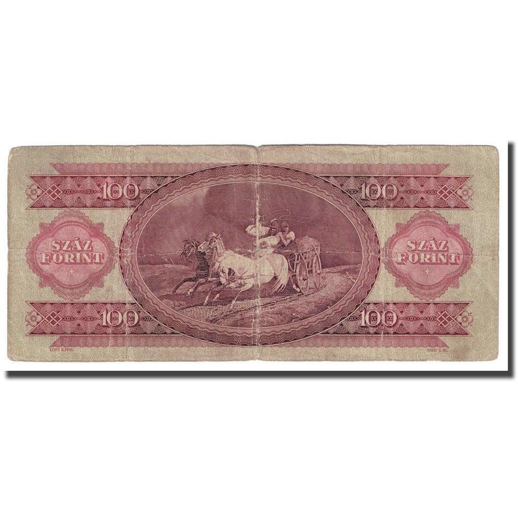 Banknote, Hungary, 100 Forint, 1949, 1949-10-24, KM:166a, VF(20-25)
