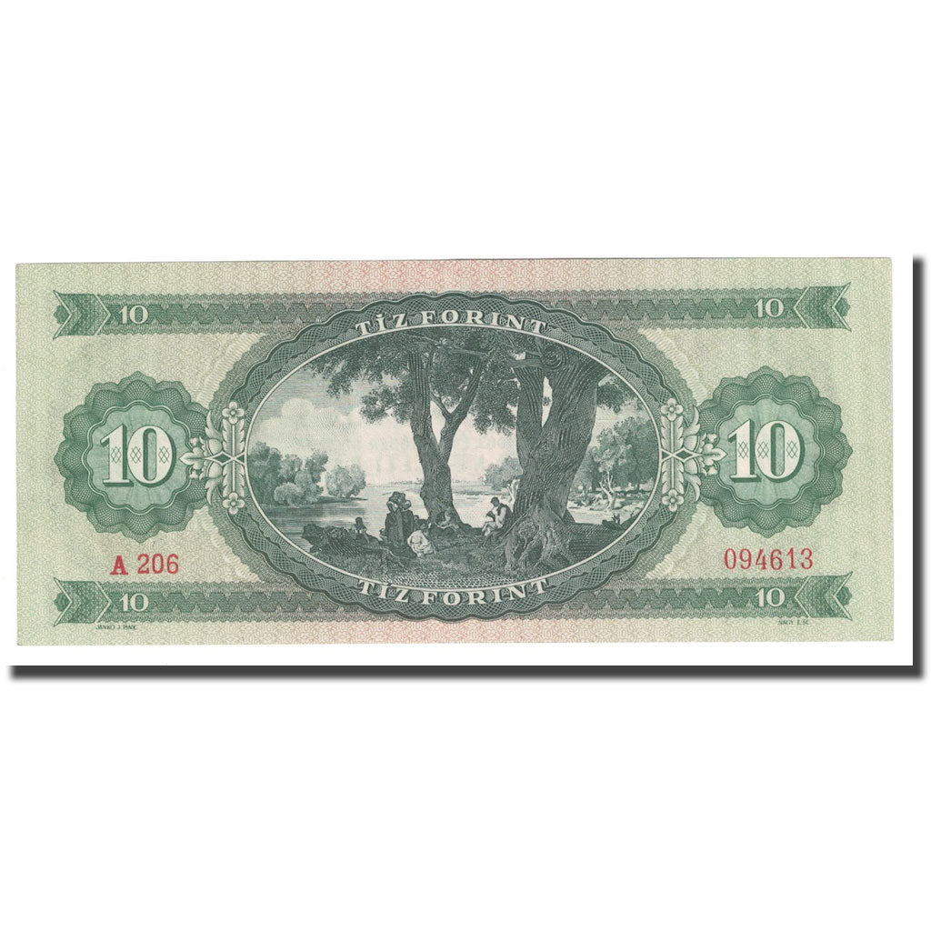 Banknote, Hungary, 10 Forint, 1962, 1962-10-12, KM:168c, UNC(65-70)
