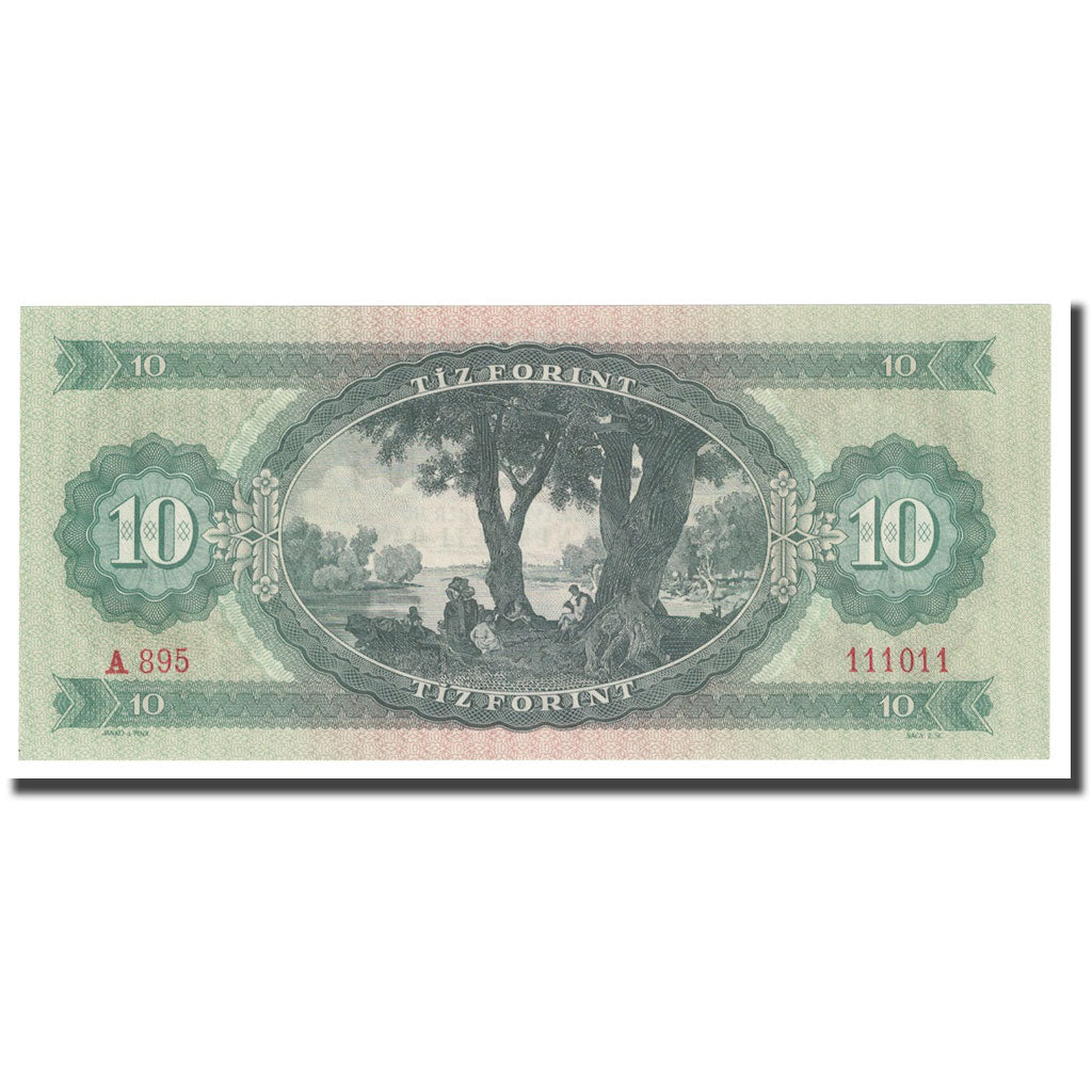 Banknote, Hungary, 10 Forint, 1962, 1962-10-12, KM:168c, UNC(65-70)