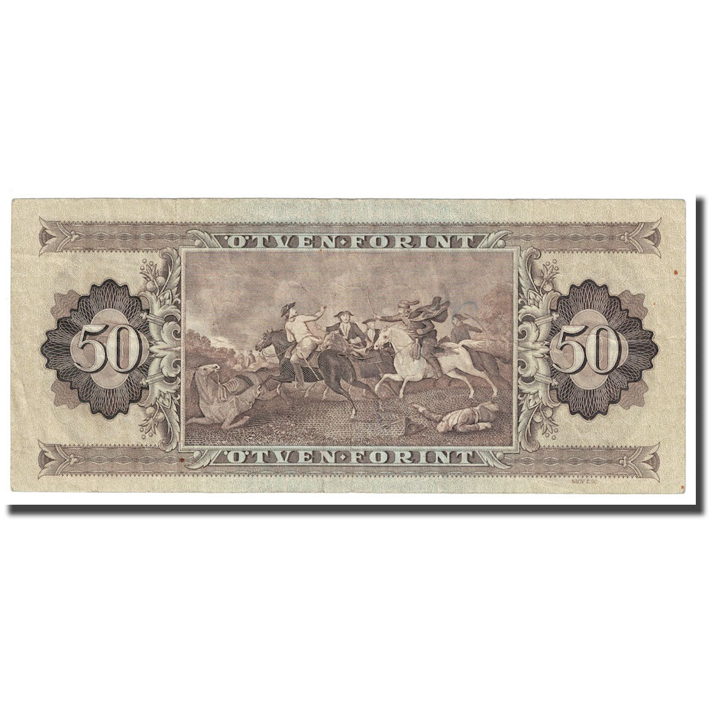 Banknote, Hungary, 50 Forint, 1969, 1969-06-30, KM:170b, VF(20-25)