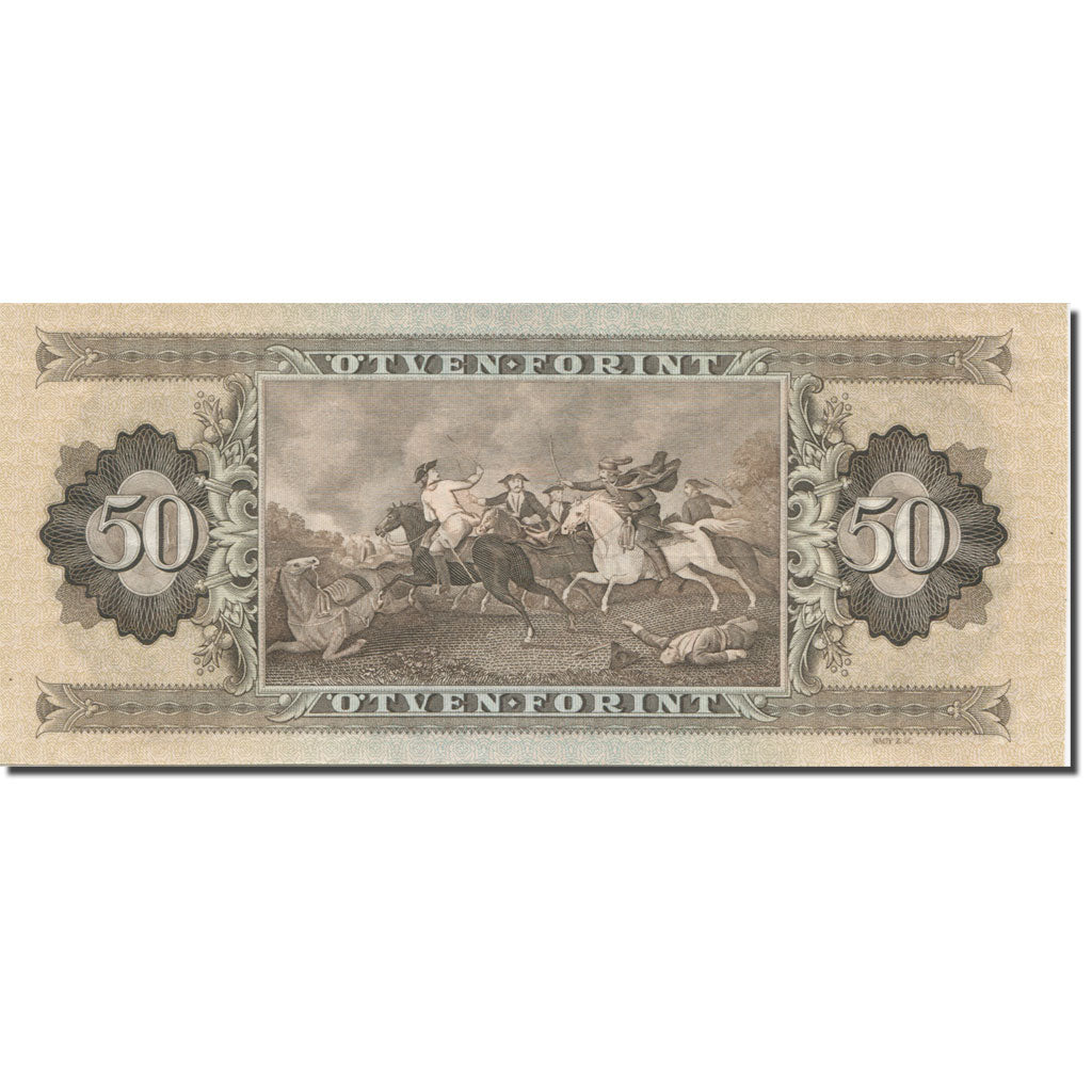 Banknote, Hungary, 50 Forint, 1969, 1969-06-30, KM:170b, UNC(65-70)