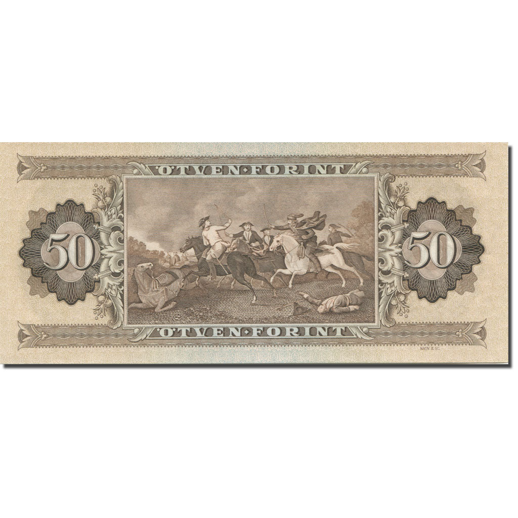 Banknote, Hungary, 50 Forint, 1969, 1969-06-30, KM:170b, UNC(65-70)