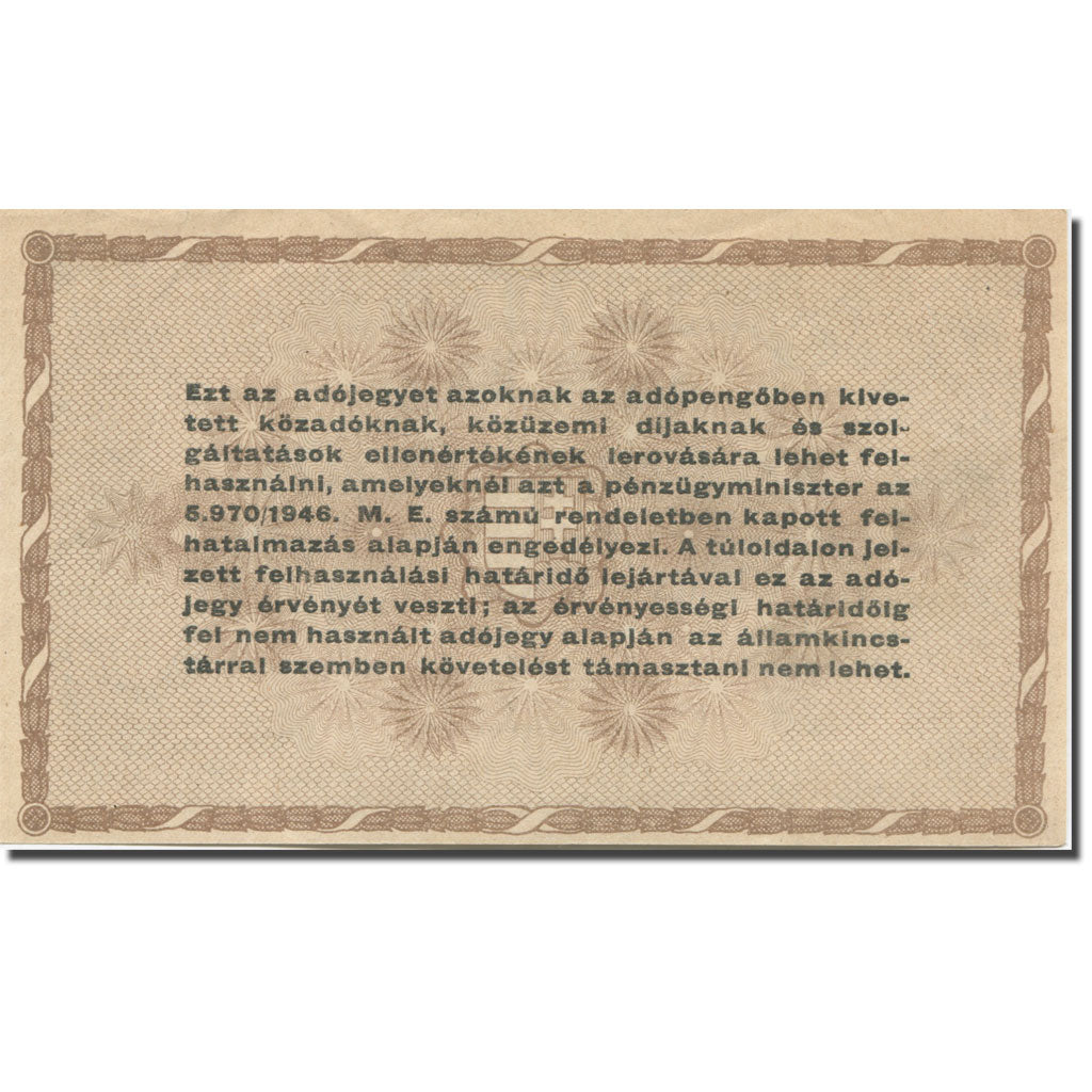 Banknote, Hungary, 10,000 (Tizezer) Adópengö, 1946, 1946-05-28, KM:143a