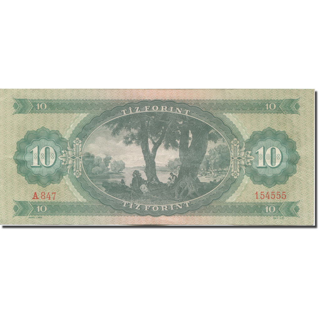 Banknote, Hungary, 10 Forint, 1962, 1962-10-12, KM:168c, UNC(64)