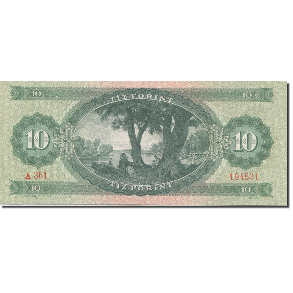 Banknote, Hungary, 10 Forint, 1962, 1962-10-12, KM:168c, UNC(65-70)