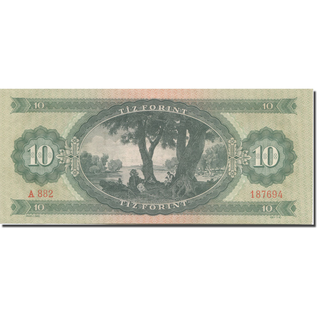 Banknote, Hungary, 10 Forint, 1962, 1962-10-12, KM:168c, UNC(65-70)