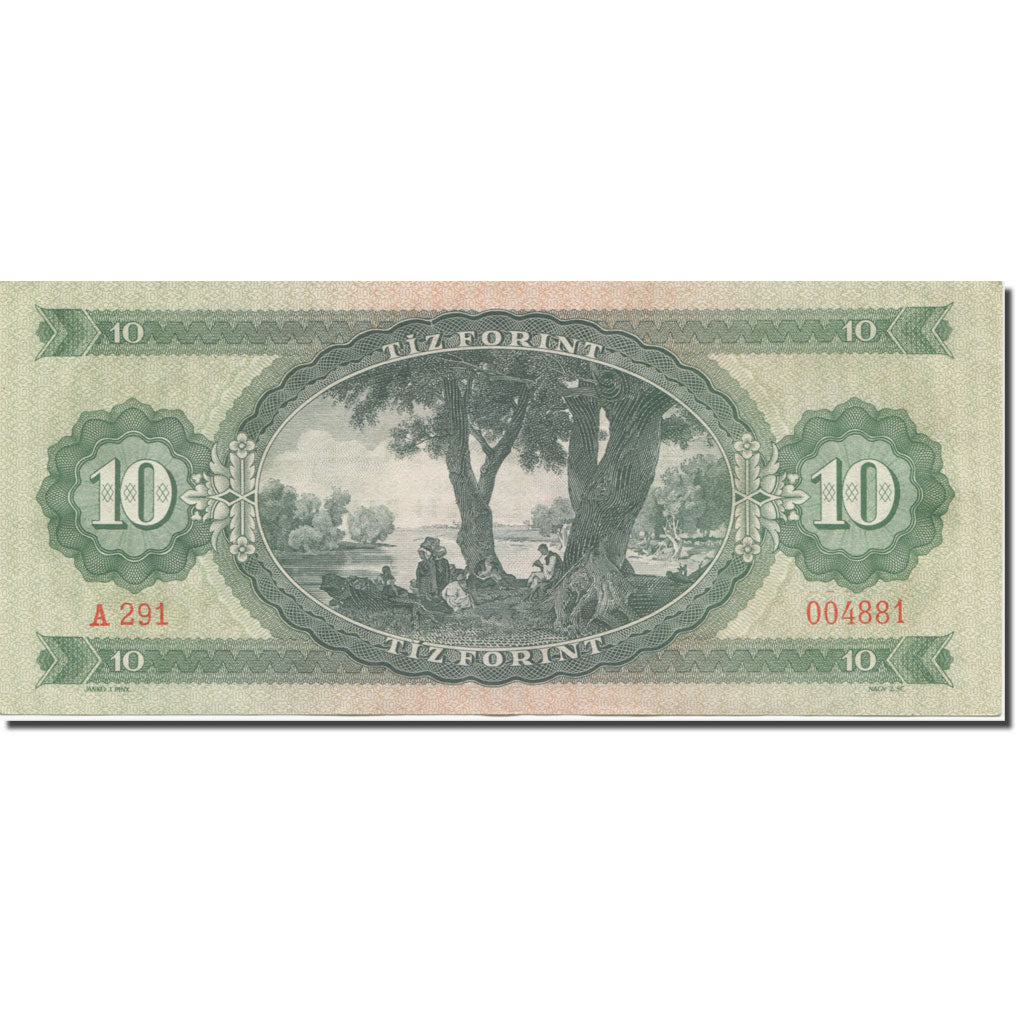 Banknote, Hungary, 10 Forint, 1962, 1962-10-12, KM:168c, UNC(65-70)