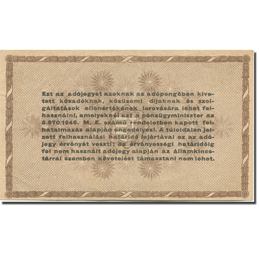Banknote, Hungary, 10,000 (Tizezer) Adópengö, 1946, 1946-05-28, KM:143a