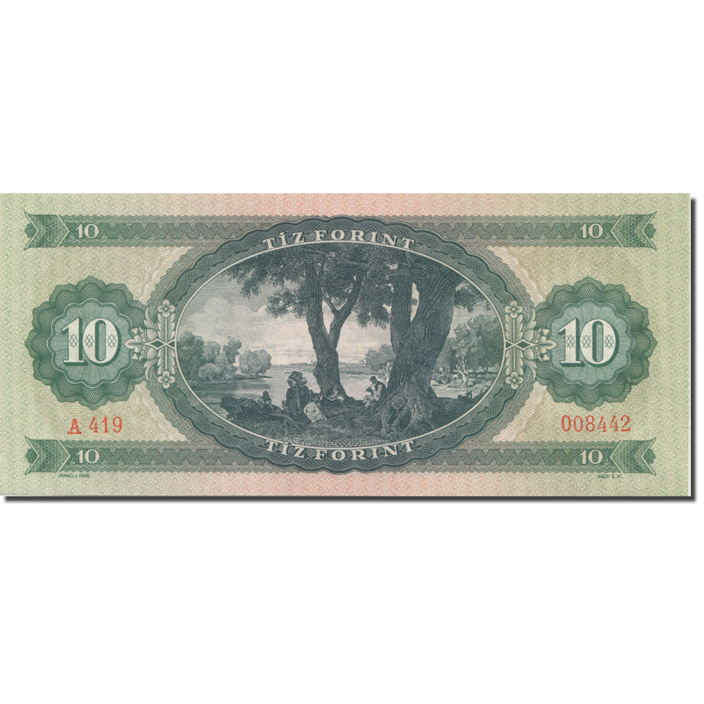 Banknote, Hungary, 10 Forint, 1969, 1969-06-30, KM:168d, UNC(65-70)