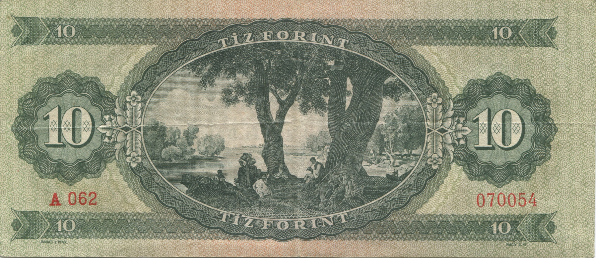 Banknote, Hungary, 10 Forint, 1960, 1960-08-24, KM:168b, UNC(64)