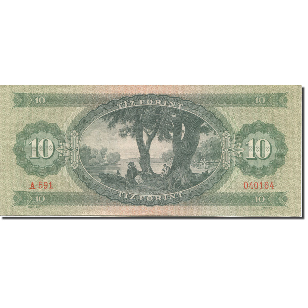 Banconote, Ungheria, 10 Forint, 1962, 1962-10-12, KM:168c, FDS