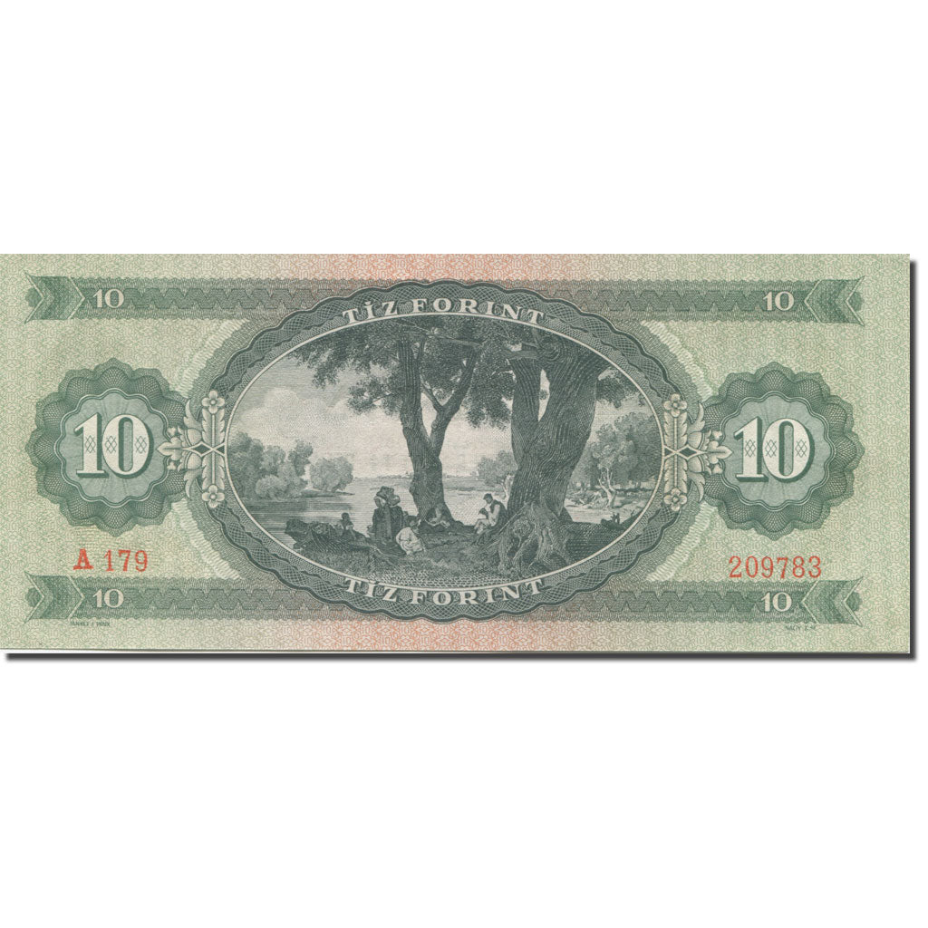 Banknote, Hungary, 10 Forint, 1962, 1962-10-12, KM:168c, UNC(65-70)