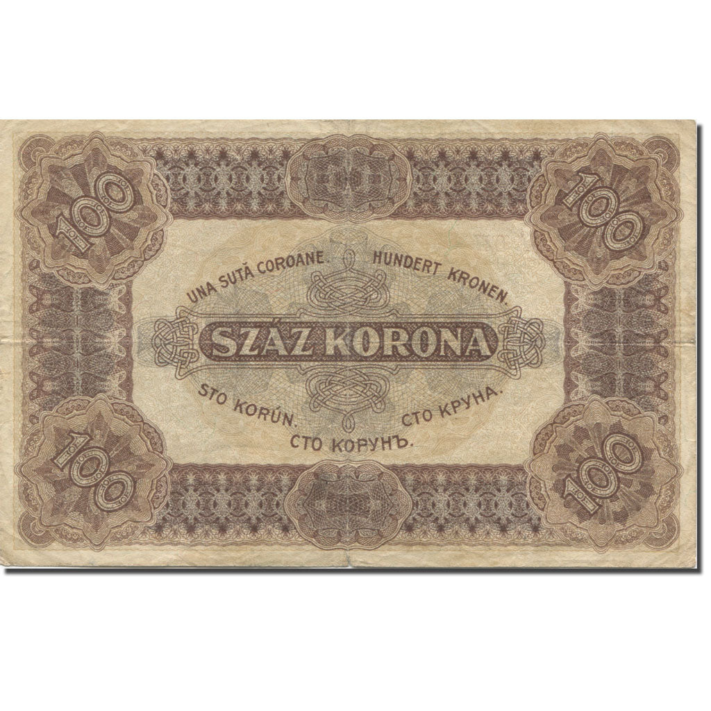 Nota, Hungria, 100 Korona, 1920, 1920-01-01, KM:63, VF(30-35)