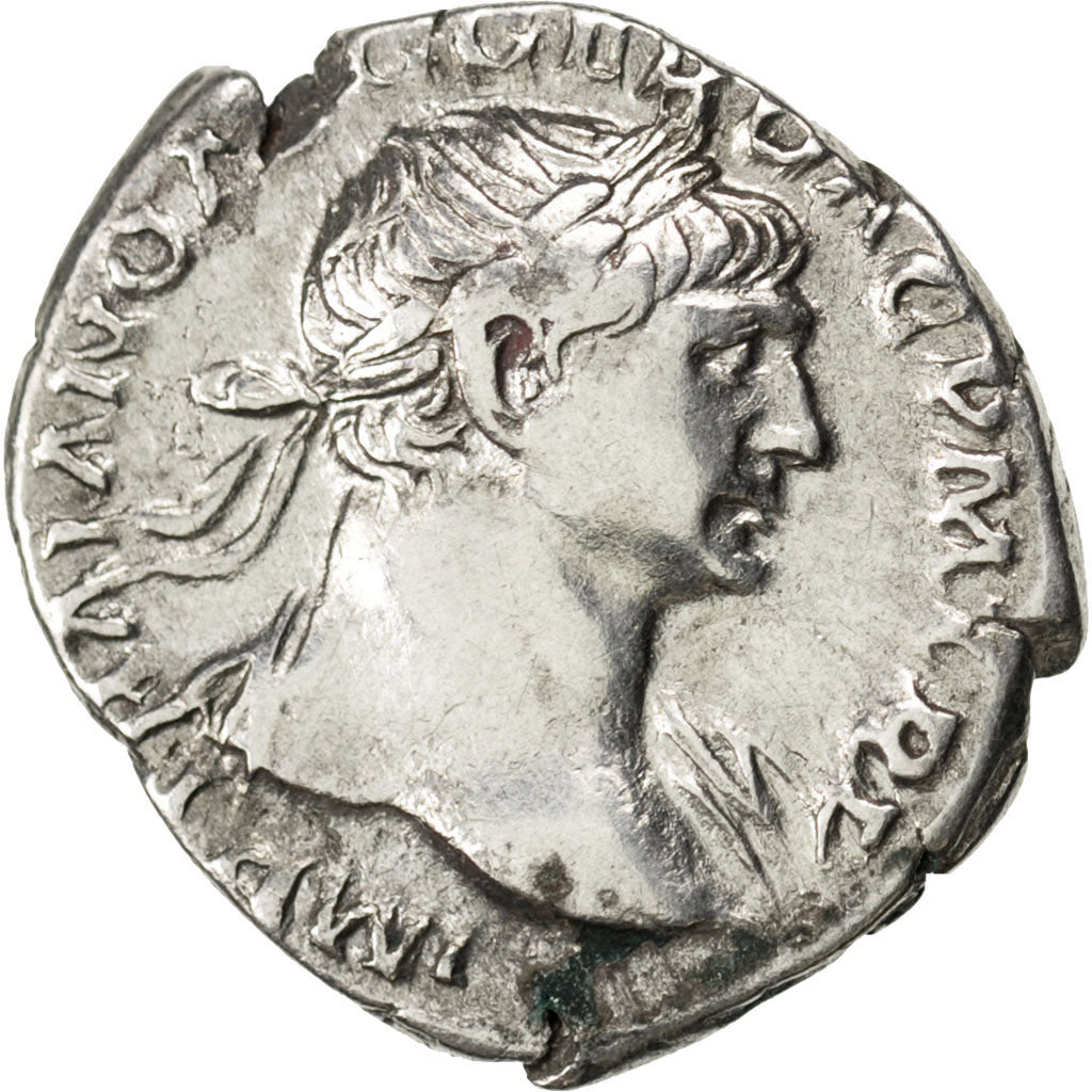 Trajan, Denarius, Roma, EF(40-45), Silver, Cohen #120, 3.00