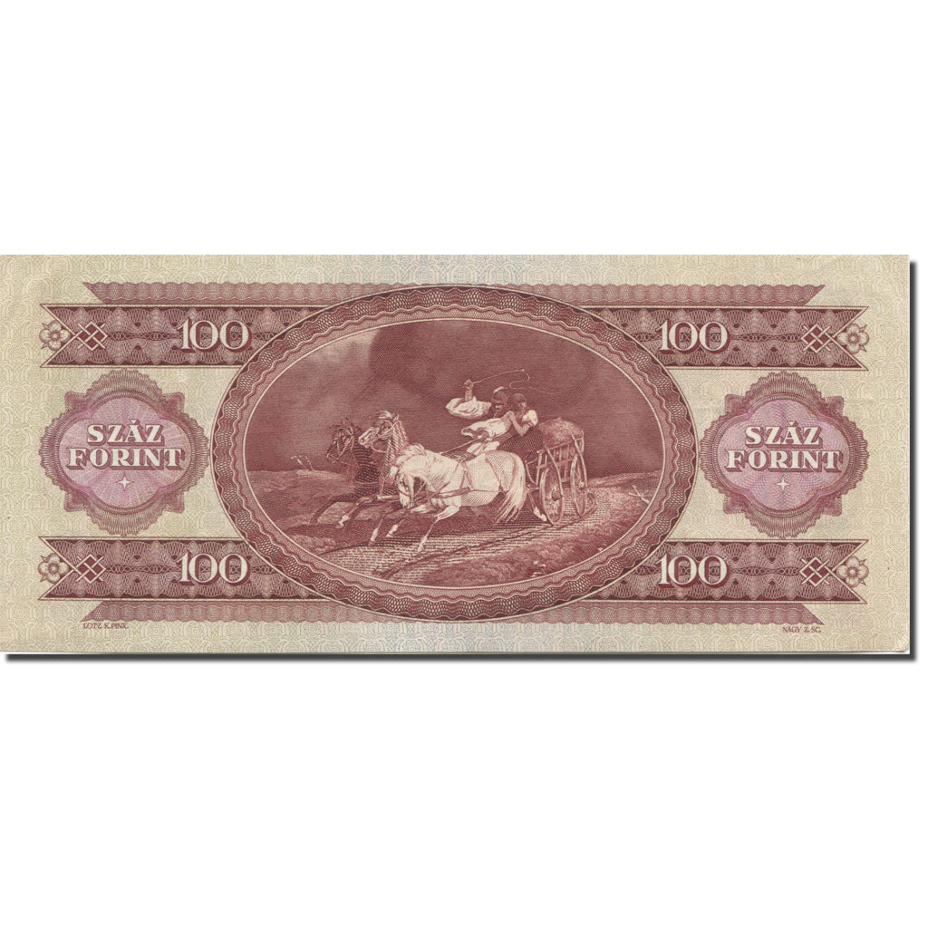 Banknote, Hungary, 100 Forint, 1968, 1968-10-24, KM:171d, UNC(64)