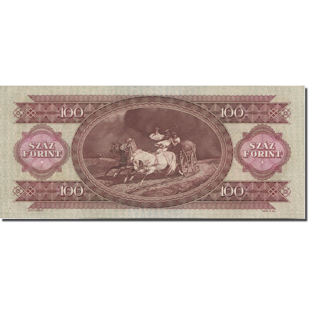 Banknote, Hungary, 100 Forint, 1968, 1968-10-24, KM:171d, UNC(64)